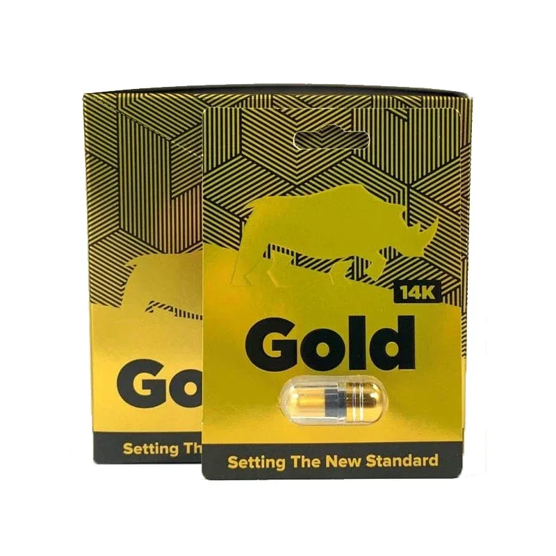 Rhino 14K Gold 24/Dp capsules