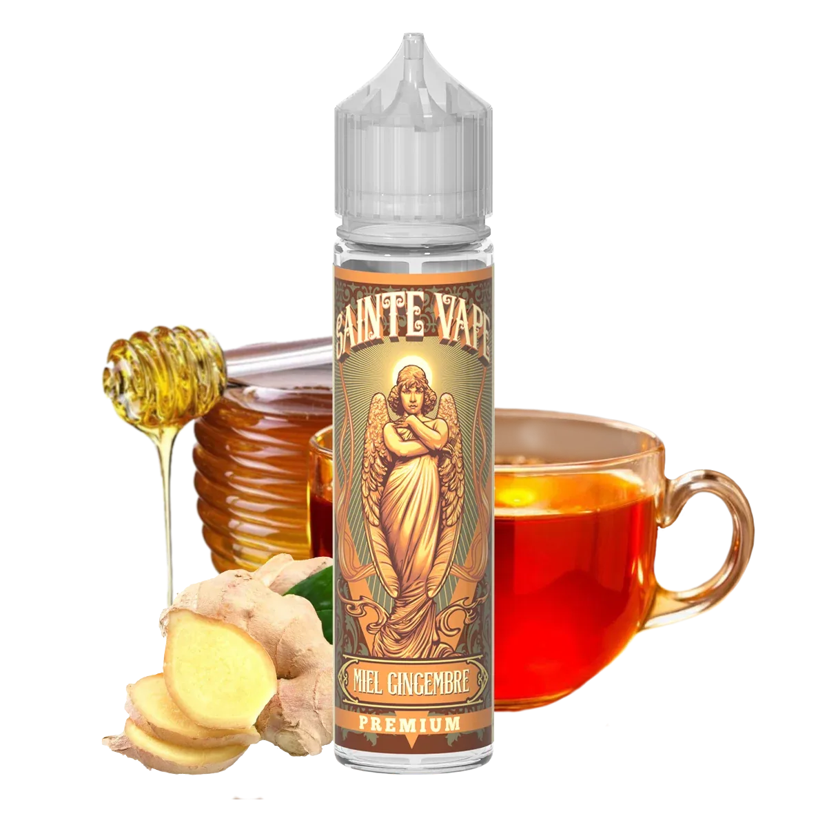 Sainte Vape Miel Gingembre shake and vape e-liquid