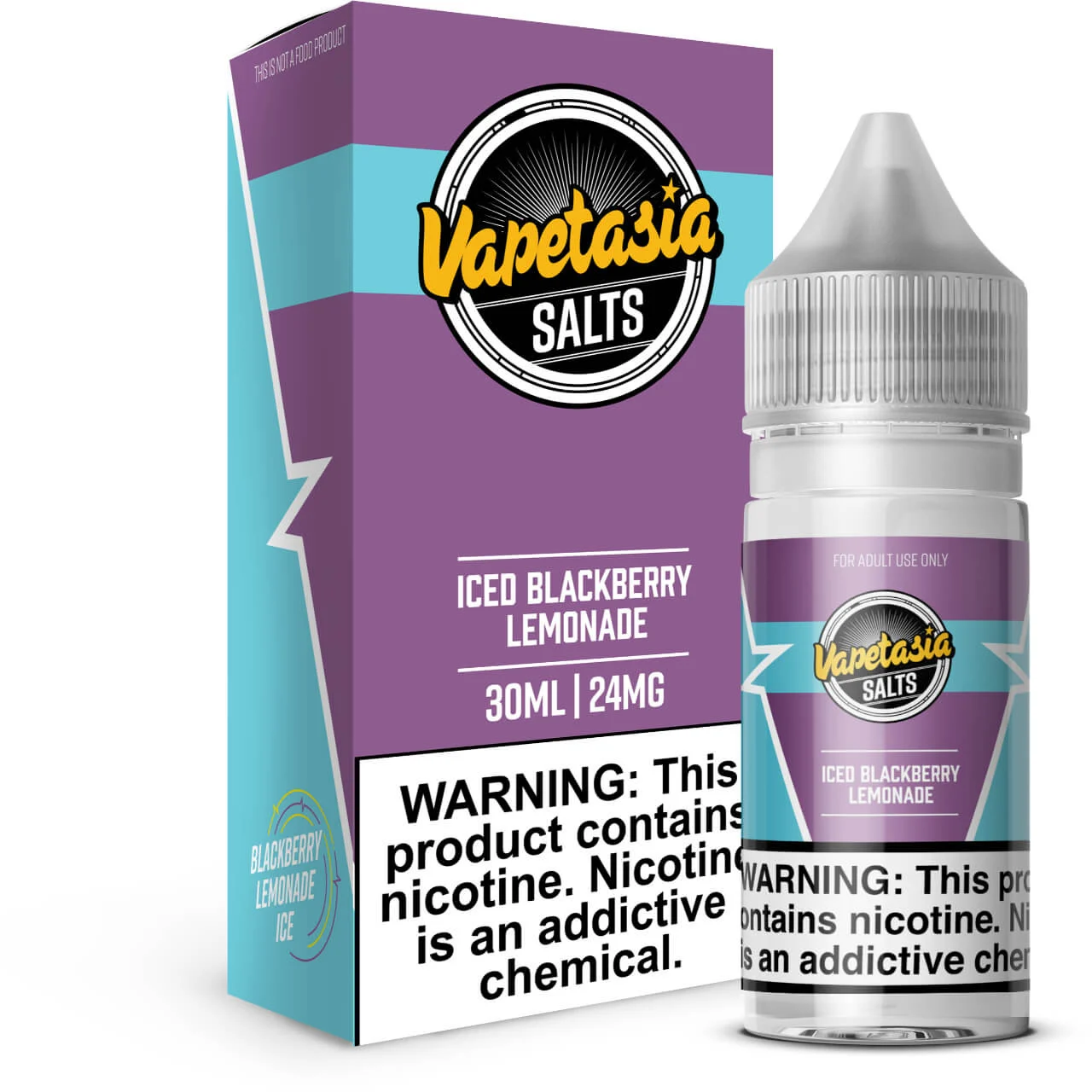 Salts Iced Blackberry Lemonade 30ml E-Juice | Vapetasia