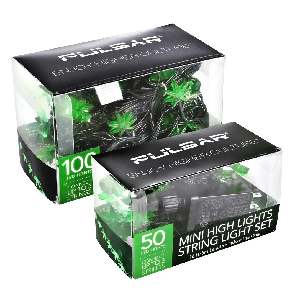 Pulsar Mini High Lights Hemp Leaf LED String Light Set - Image 2