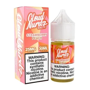 Cloud Nurdz Strawberry Peach TFN Salt Vape Juice 30ml - 25MG