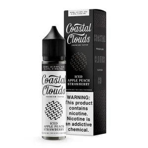 Coastal Clouds Sweets ICED Apple Peach Strawberry 60ml Vape Juice - 3MG