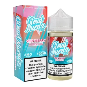 Cloud Nurdz Iced Very Berry Hibiscus TF Vape Juice 100ml - 0mg