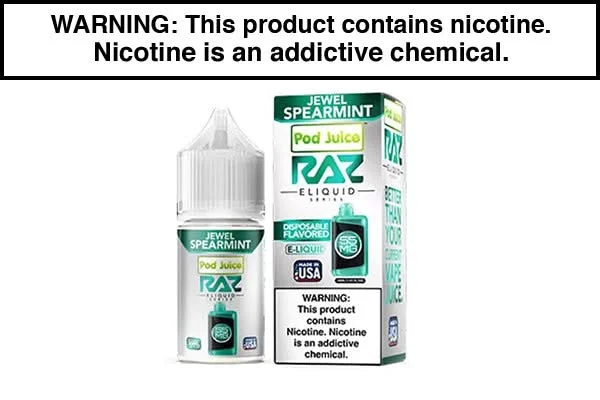 JEWEL SPEARMINT BY POD JUICE SALTS X RAZ 30ML
