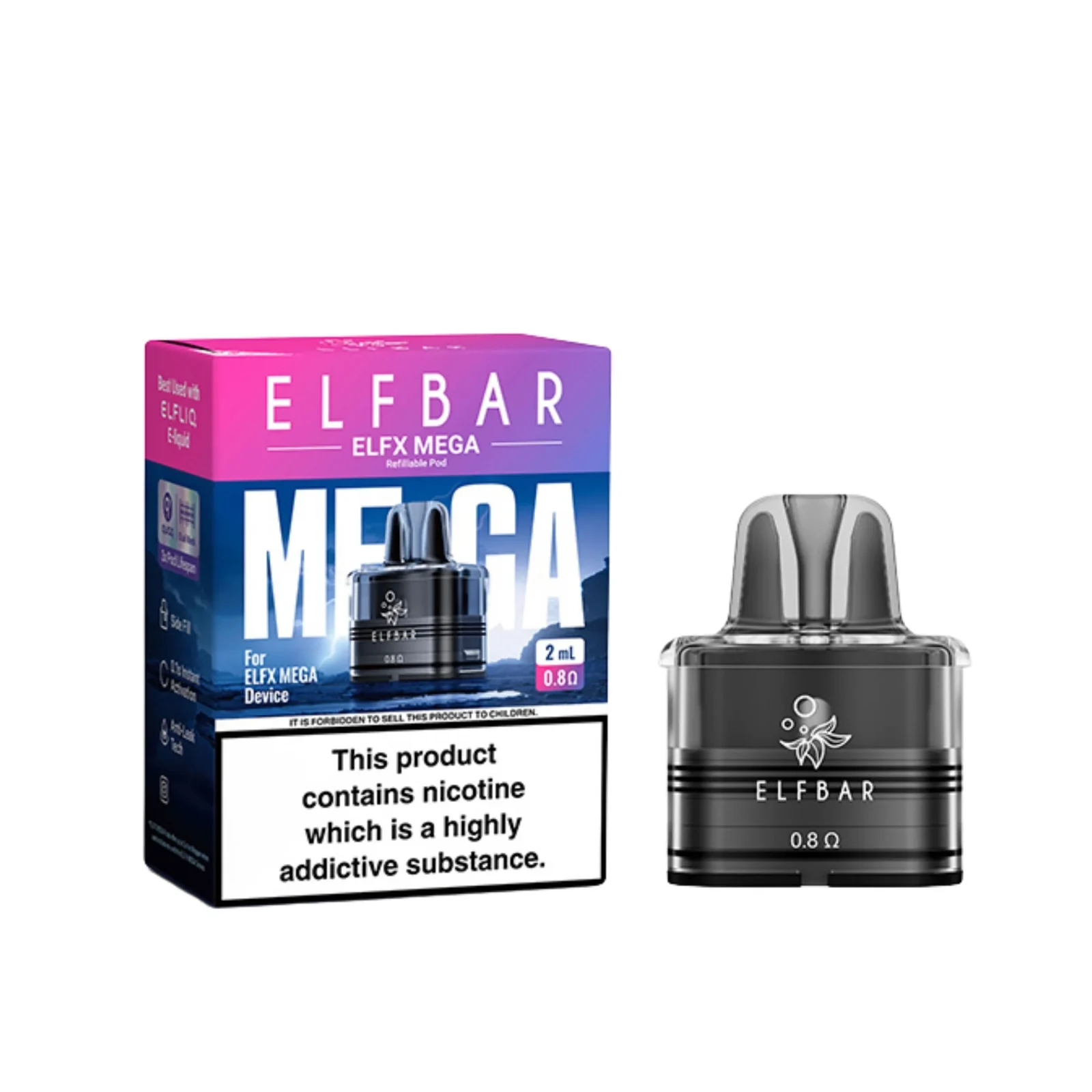 Elf Bar Elfx Mega Replacement Pod LARGE XL - Image 2