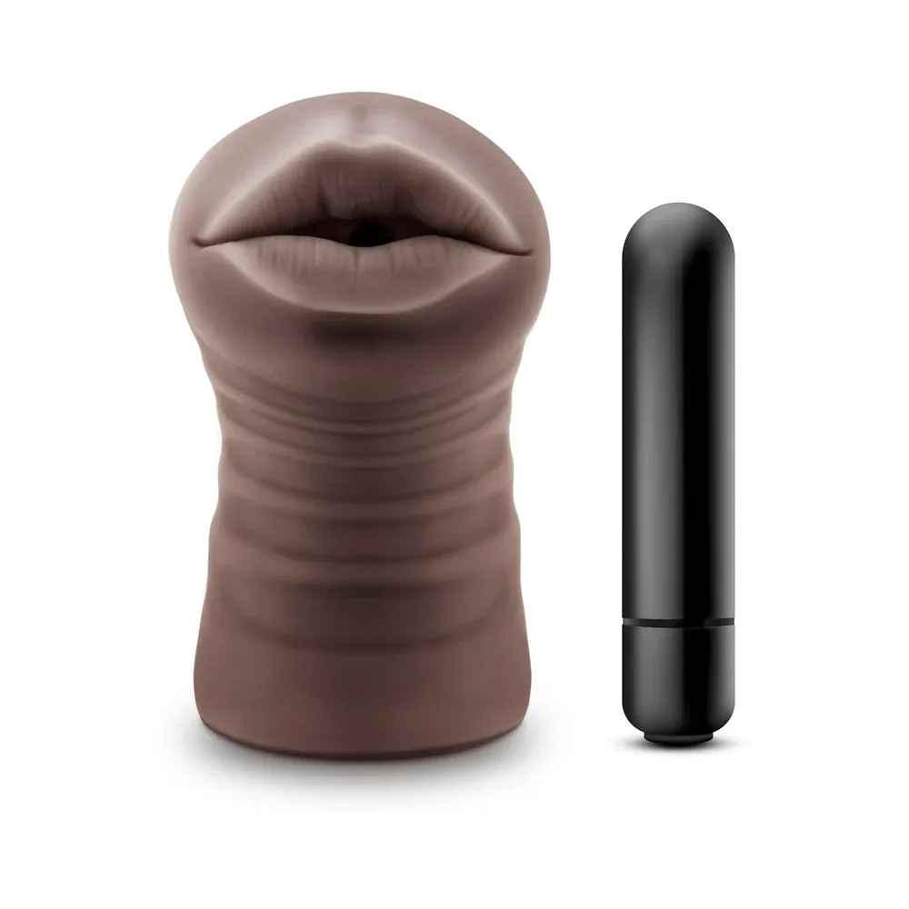 EnLust Krystal Vibrating Stroker Brown - Image 2