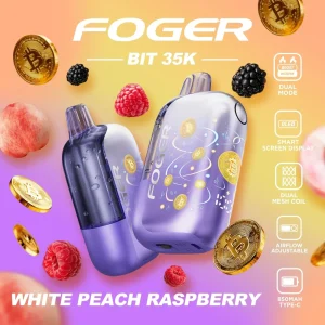 Foger Bit 35K Disposable Vape (5%, 35000 Puffs) - White Peach Raspberry