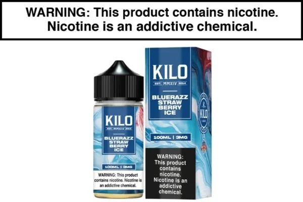 Blue Razz Strawberry Ice by KILO E Liquid 100ML