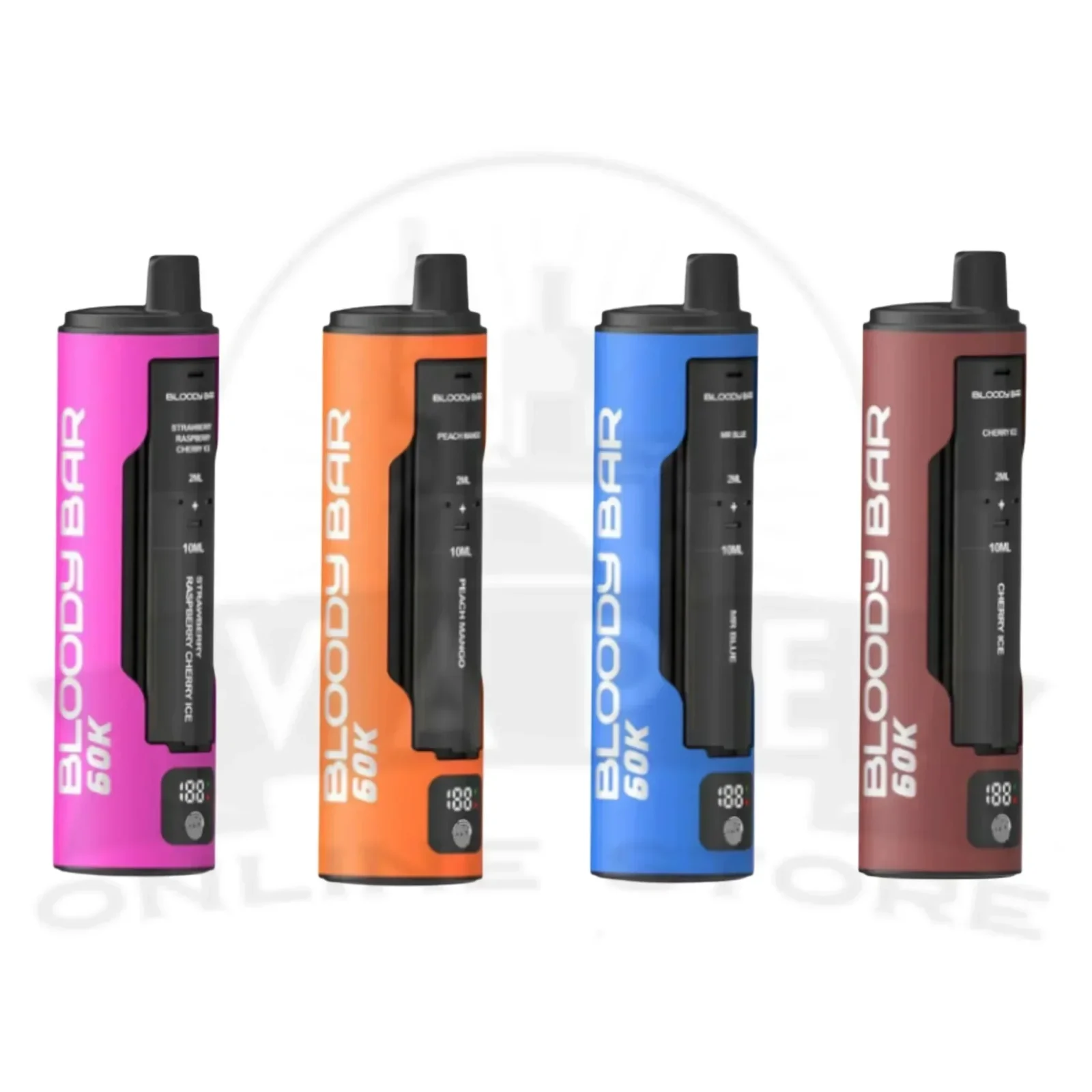 Box Of 10 Bloody Bar 60k Puff Prefilled 4 In 1 Pod Vape Kit
