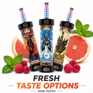 UWIN SHISHA Hookah 100K DTL 100000 Puffs Screen Display Disposable Vapes Wholesale Bulk Buy