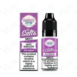 Dinner Lady Grape Bubblegum Nic Salt E