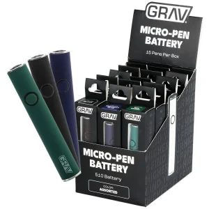 GRAV Micro Pen Variable Voltage Battery - 130mAh / 15ct