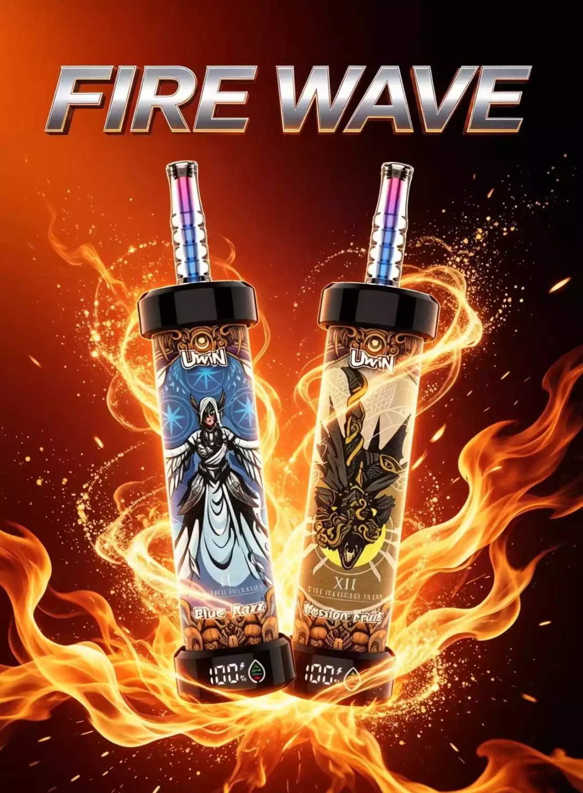 UWIN SHISHA Hookah 100K DTL 100000 Puffs Screen Display Disposable Vapes Wholesale Bulk Buy - Image 2