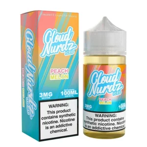 Iced Peach Melon Synthetic Nicotine 100ml E-Juice | Cloud Nurdz