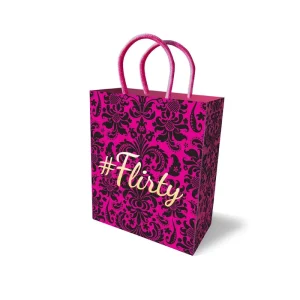 Hashtag Flirty Pink gift bag with soft pattern
