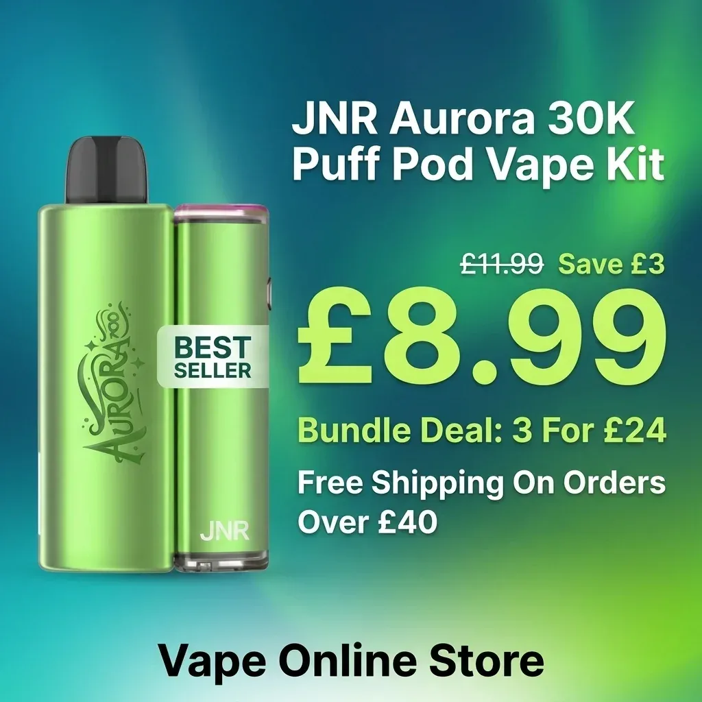 JNR Aurora 30k Prefilled Pod Vape Kit – 3 For £24 Deal - Image 2