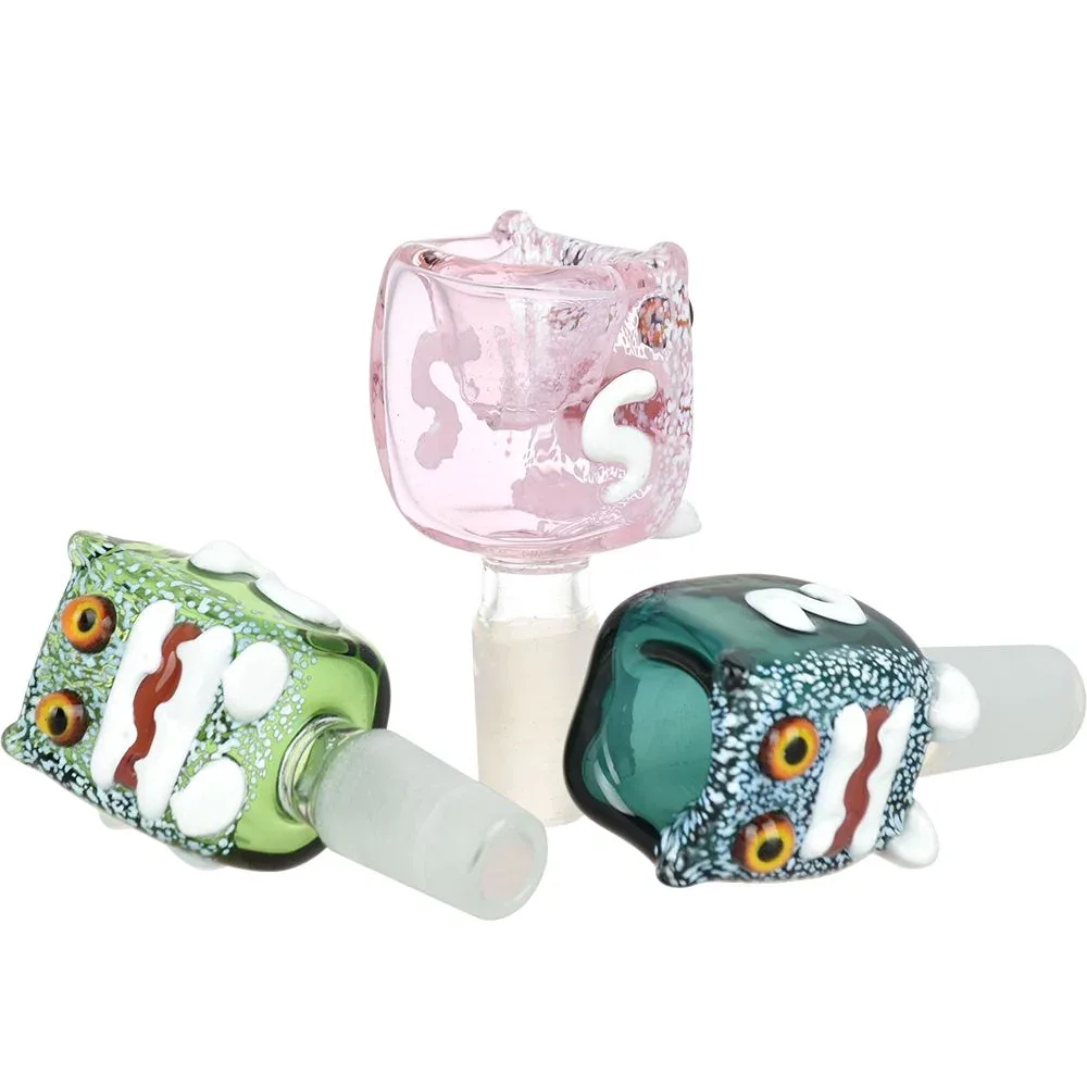 Robot Head Glass Herb Slide - 14mm M 5ct - Image 2