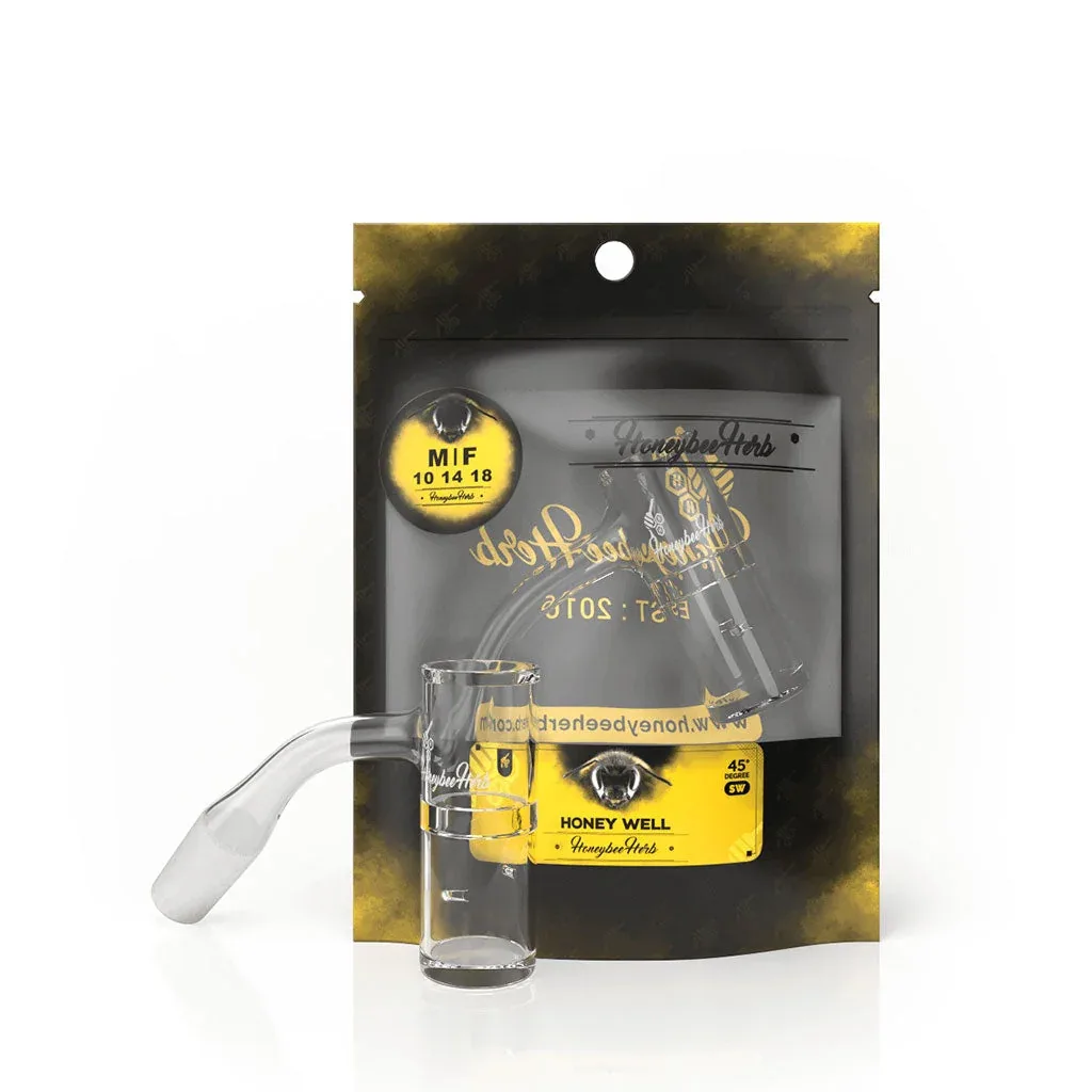 Honeybee Herb Honey Well Quartz Banger - 45° | BL - Image 2
