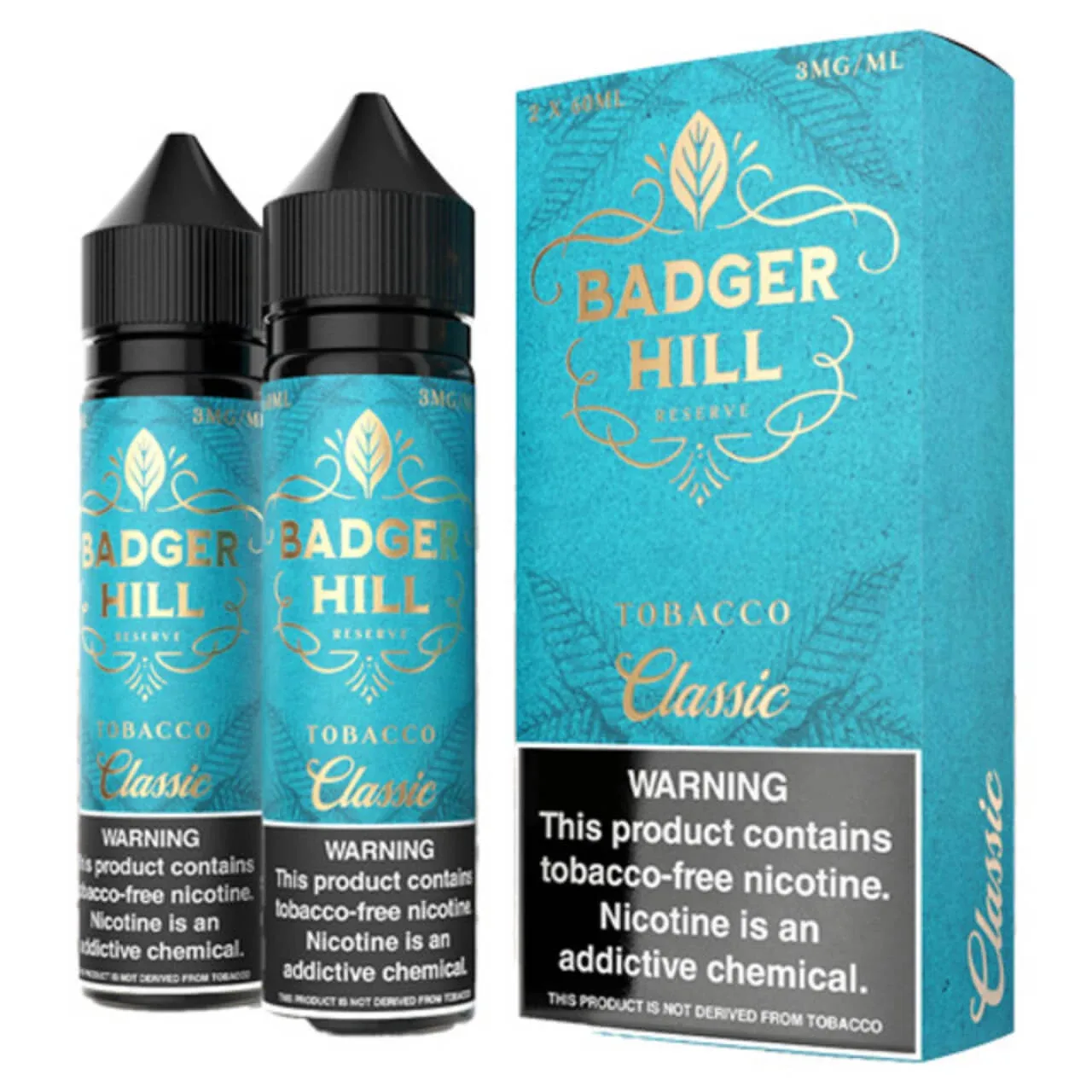 Classic Tobacco 120ml E-Juice | Badger Hill Reserve