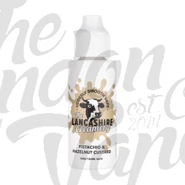 Pistachio & Hazelnut Custard Shortfill E-liquid by The Lancashire Creamery 100ml