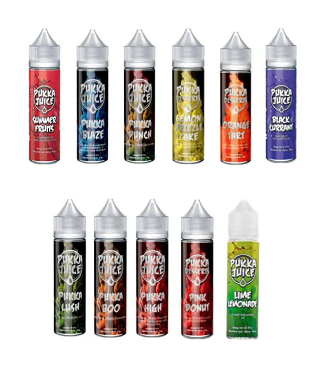 Pukka JUICE 60ml Short Fill E-Liquid – Premium Vape Juice Flavours
