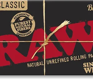 RAW Black Single Wide Double Feed Rolling Papers