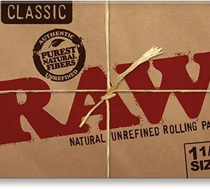 RAW Classic Natural Unrefined Rolling Papers - 1½