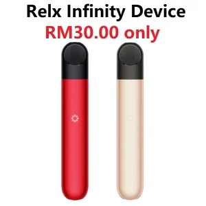 Relx Infinity Device – Red & Silver (PWP)