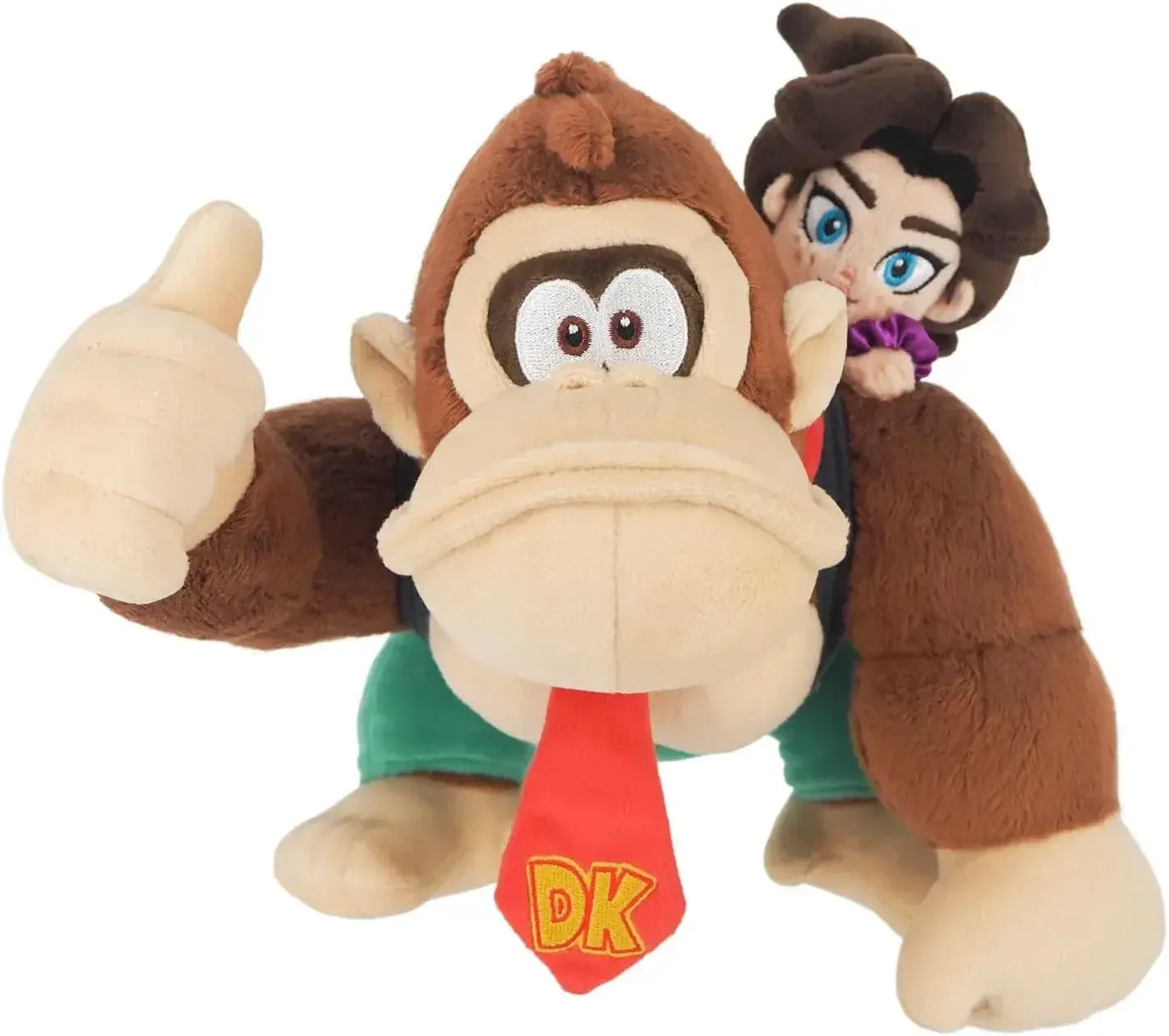 Sanei Donkey Kong Bananza Plush Toy, Soft Donkey Kong & Pollen - Image 2
