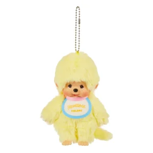 Sekiguchi Monchhichi Yellow Keychain - Bright Colors Collection 203192