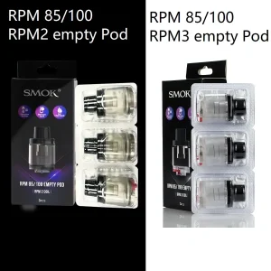 SMOK RPM 85/100 Empty Pods, 1) RPM2 Pods 2) RPM3 Pods