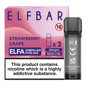 STRAWBERRY GRAPE ELF BAR ELFA PREFILLED POD