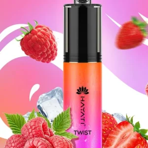Strawberry Raspberry Ice Hayati Twist 5000 Vape Device