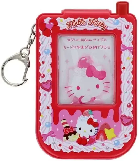 Sun-Star Stationery Hello Kitty Folding Pass Case Glaze Style