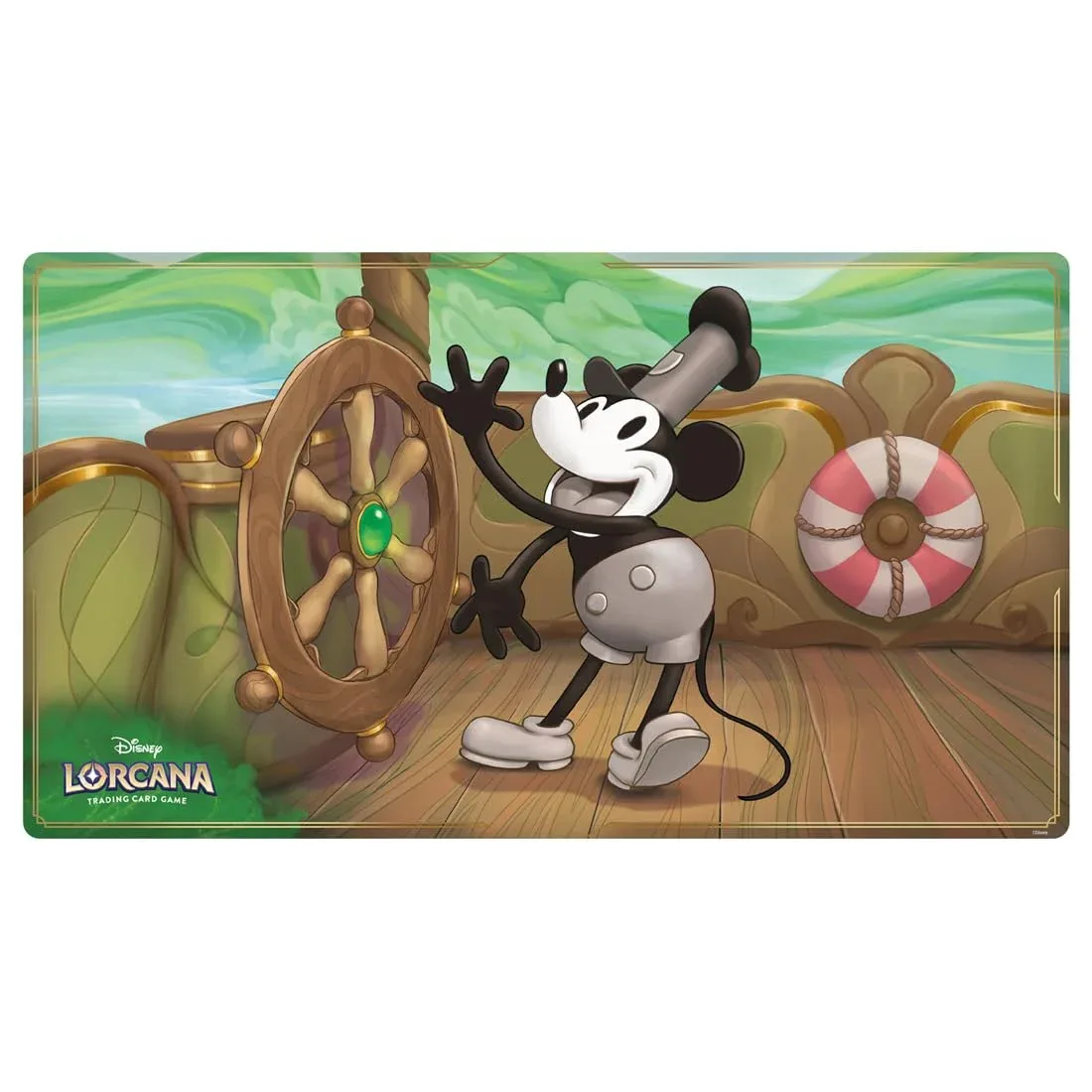 Takara Tomy Disney Lorcana Mickey Mouse Steamboat Pilot Playmat Japan Official