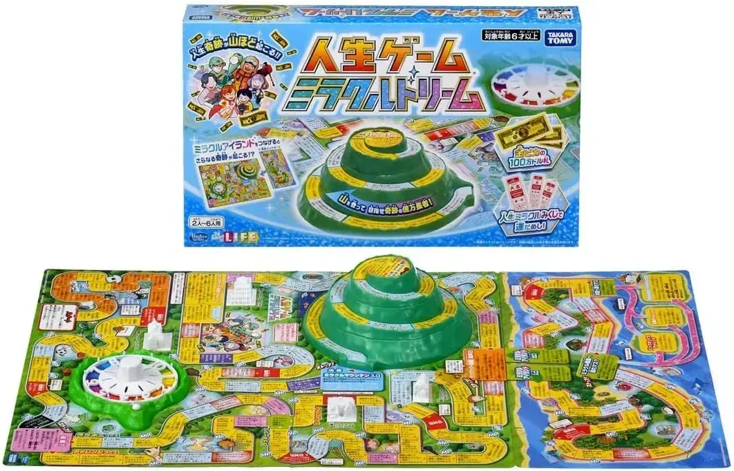 Takara Tomy Miracle Dream Game of Life Board Game, 2-6 Players