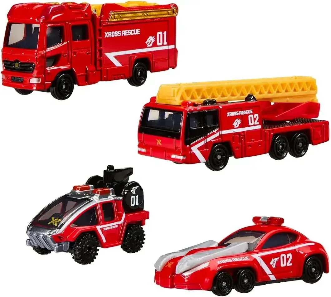 Takara Tomy Tomica Cross Rescue Toy Set with Four Moving Parts