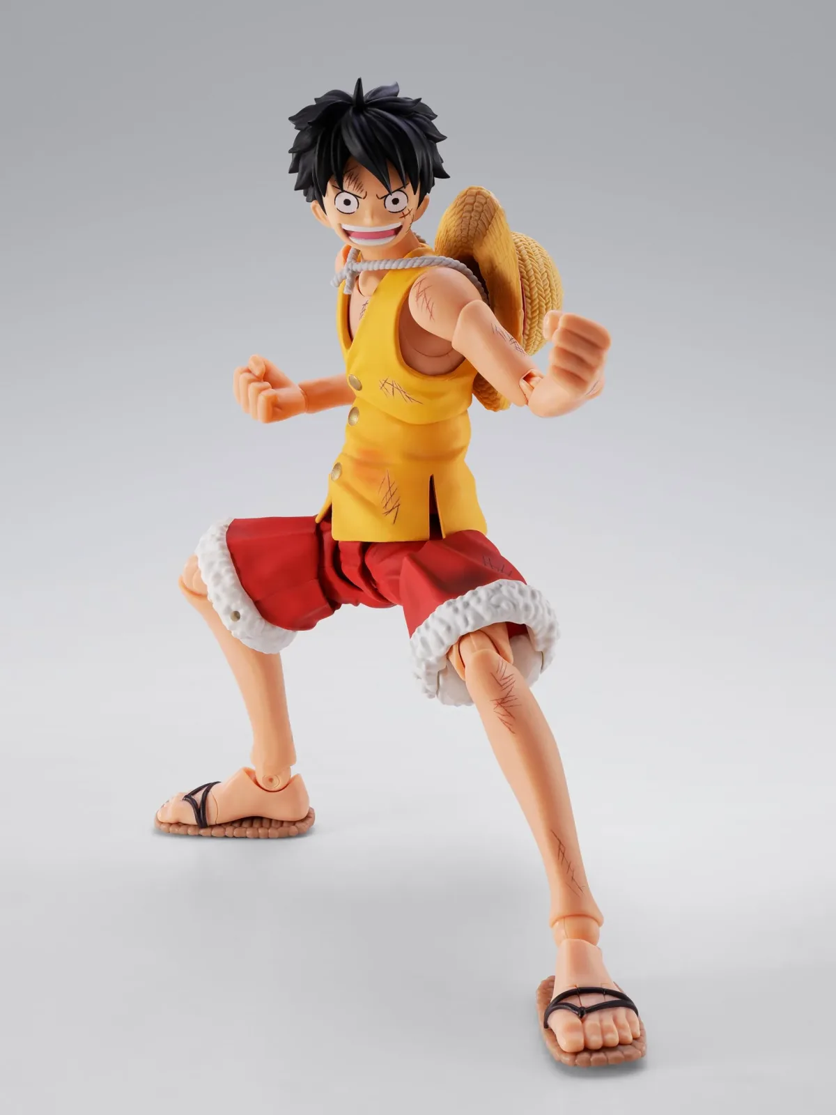 Tamashii Nations S.H.Figuarts One Piece Luffy Marineford Battle 145mm Figure - Image 2