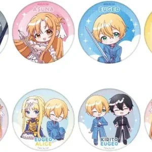 Tapioca Sword Art Online Wai Wai Can Badge 8-Piece Set