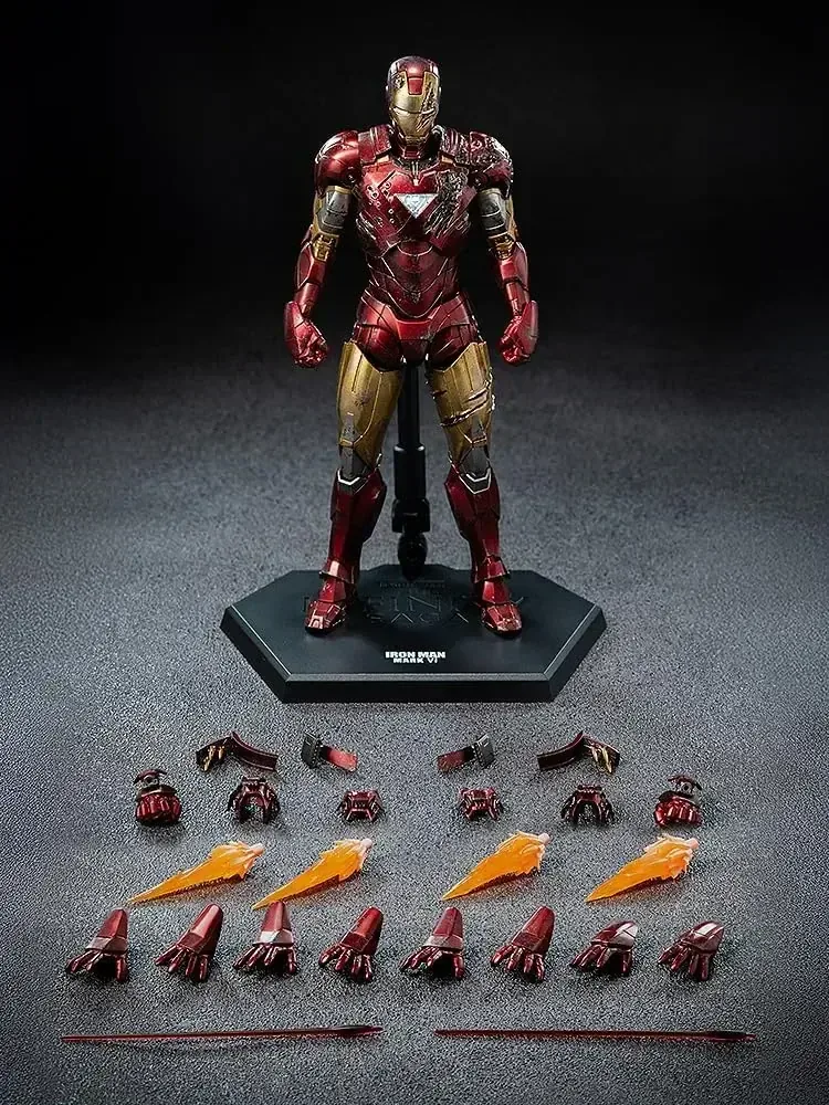 threezero Iron Man Mark 6 Battle-Scarred DLX Figure & Accessories - Image 2
