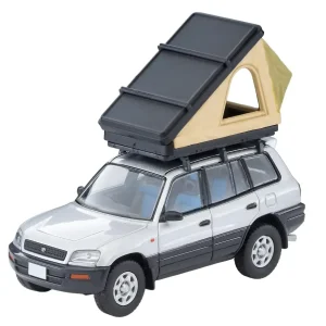 Tomytec 1/64 LV-N354C Toyota RAV4J Silver with Tent and Figure Model
