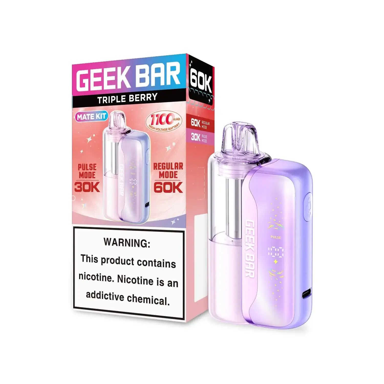 Triple Berry - Geek Bar Mate 60k Disposable Vape Kit