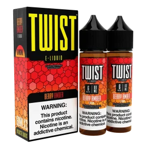 TWIST E-Liquid – Berry Amber – 120ML E-Liquid (Twin 60ML Pack)