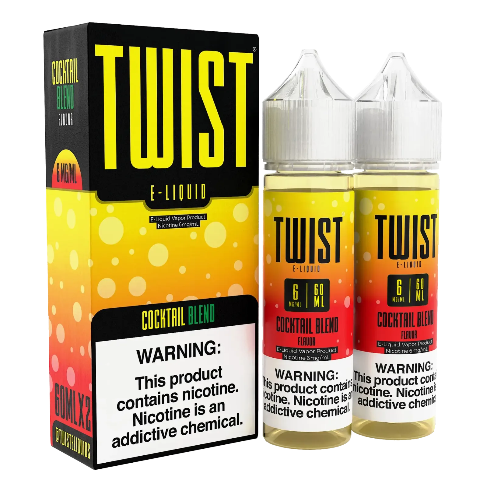 TWIST E-Liquid – Cocktail Blend – 120ML E-Liquid (Twin 60ML Pack)
