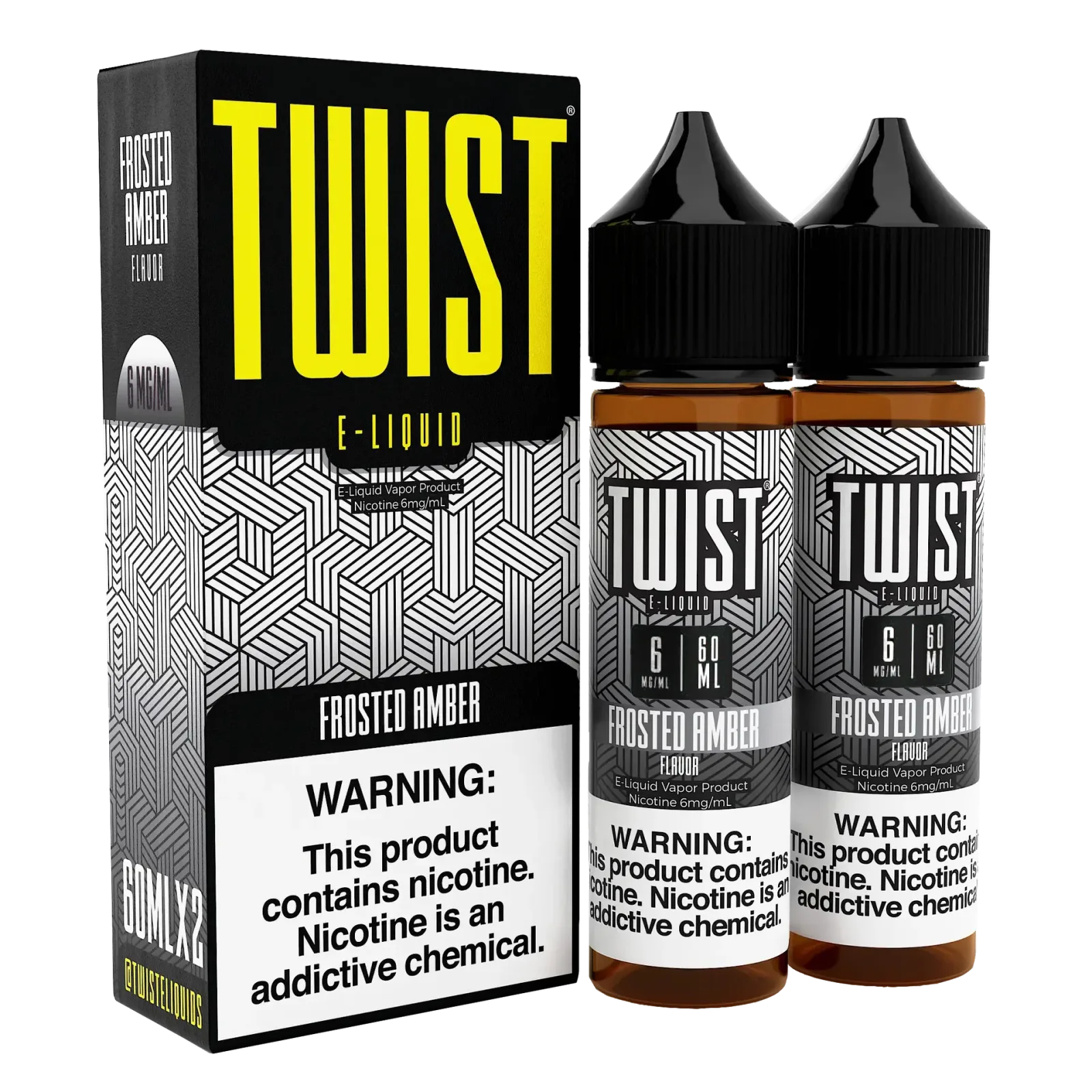 TWIST E-Liquid – Frosted Amber – 120ML E-Liquid (Twin 60ML Pack)