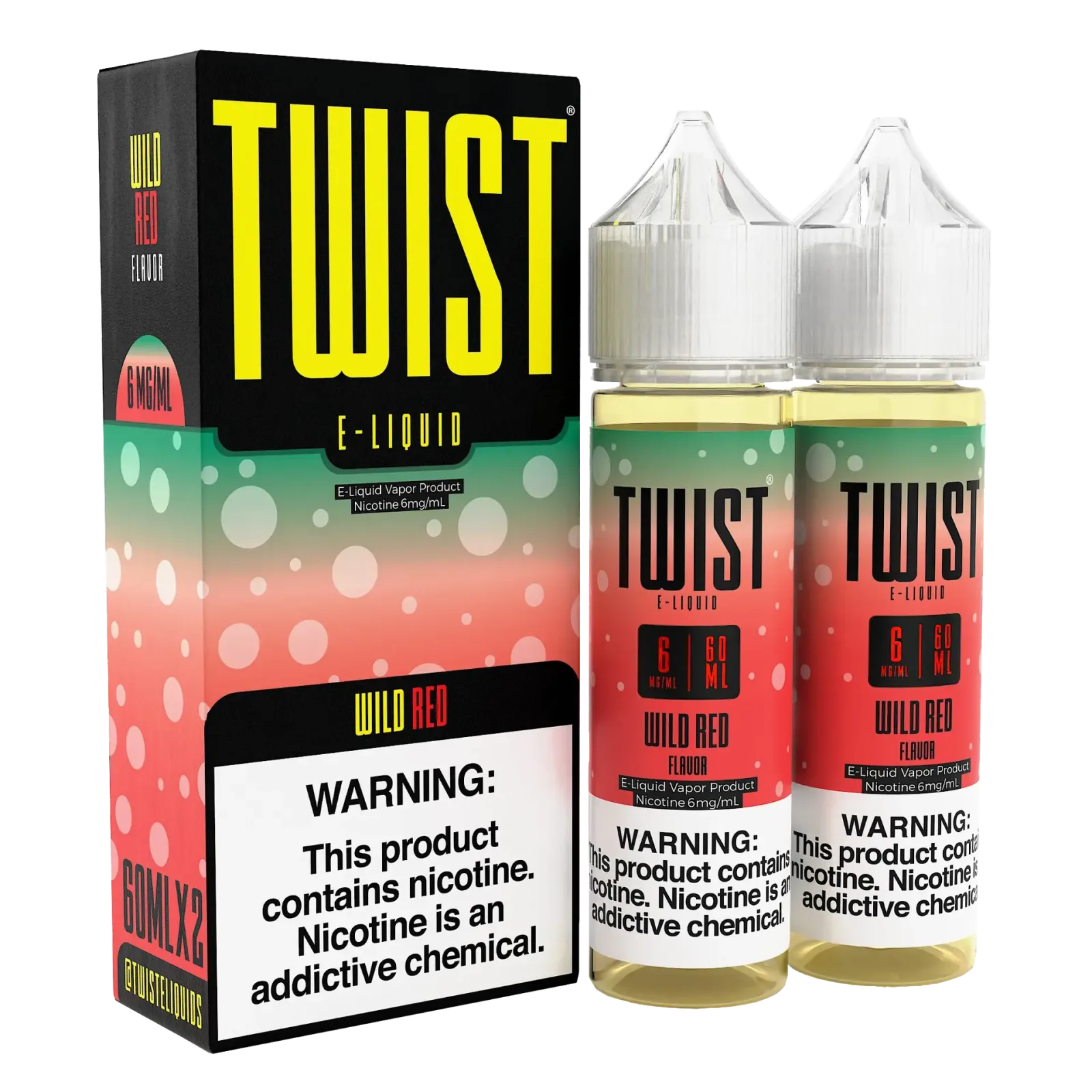 TWIST E-Liquid – Wild Red – 120ML E-Liquid (Twin 60ML Pack)