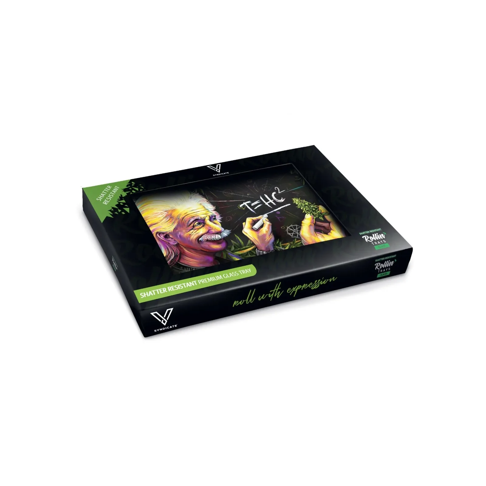 V Syndicate T=HC2 Glass Rolling Tray - Image 2
