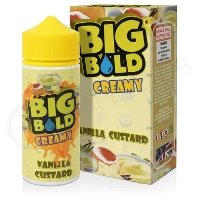 VANILLA CUSTARD SHORTFILL E-LIQUID BY BIG BOLD CREAMY 100ML