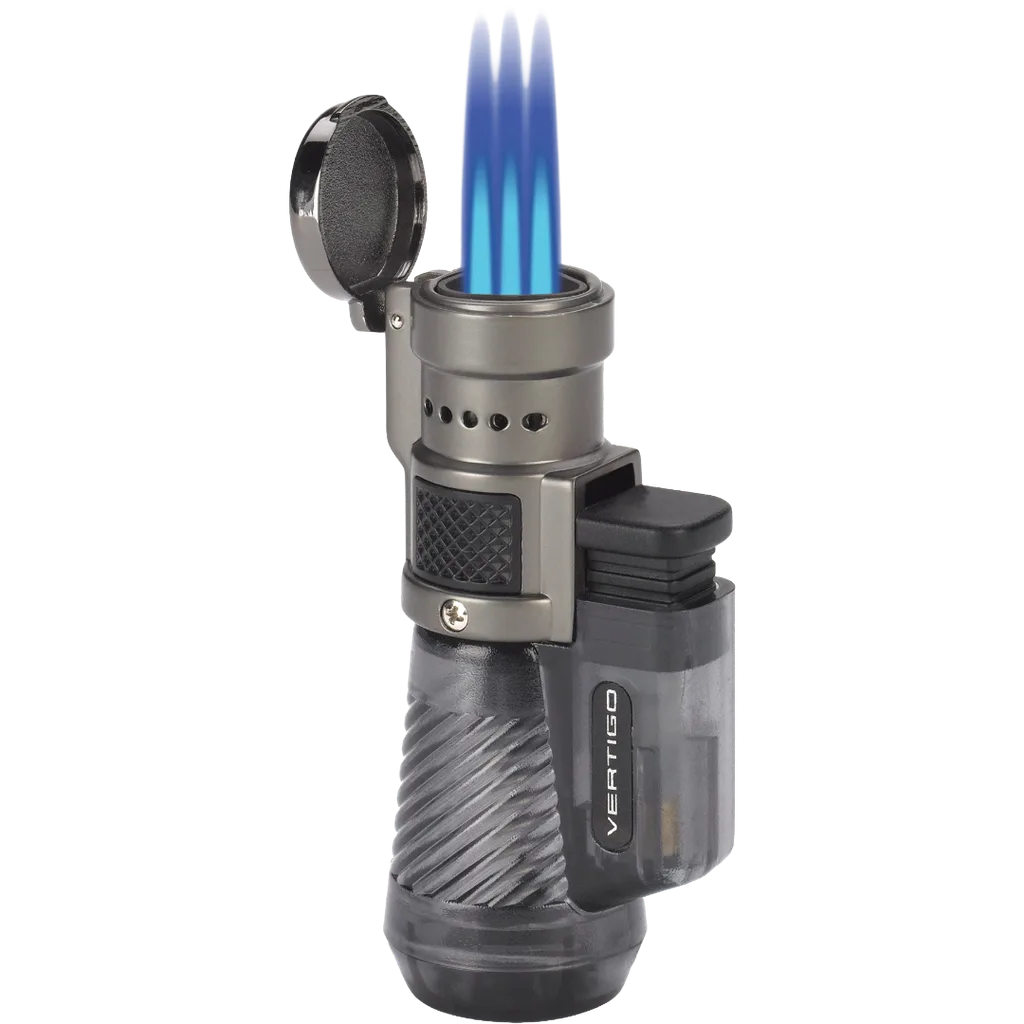 Vertigo Cyclone Triple Torch Lighter - Charcoal