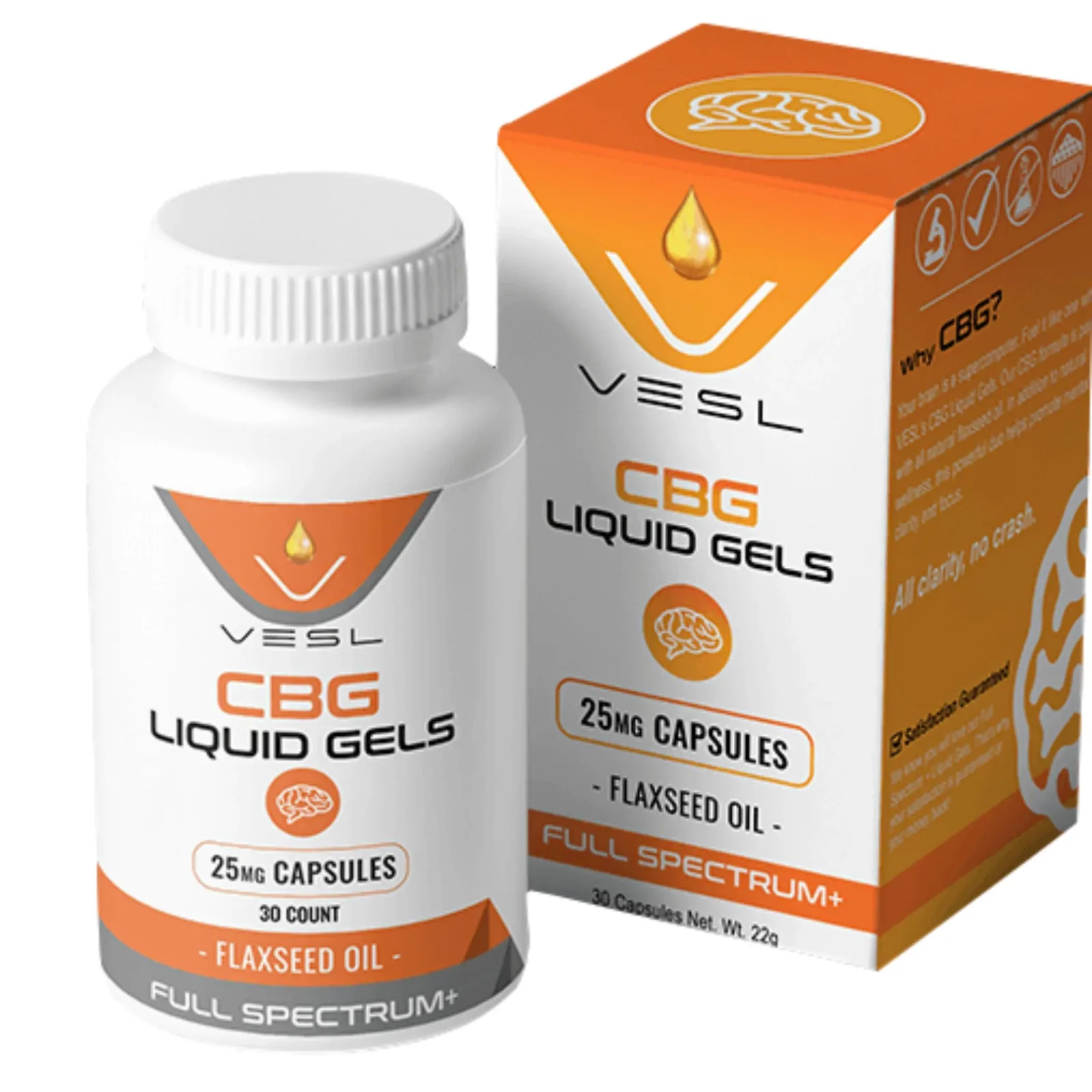 Vesl Oils CBG Capsules - 750mg